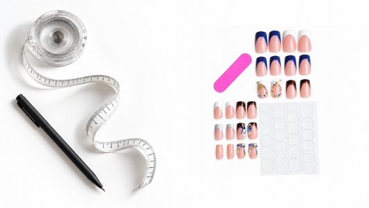 How to measure nail size for press ons with tape and a ruler